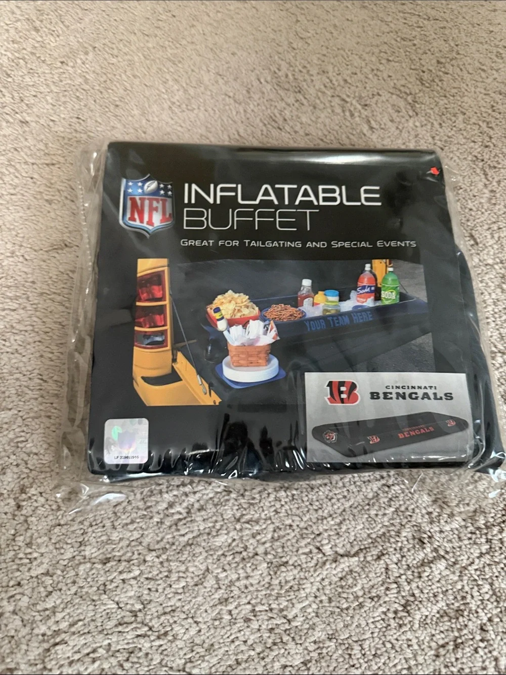 NFL Inflatable Buffet - Black and Orange Cincinnati Bengals